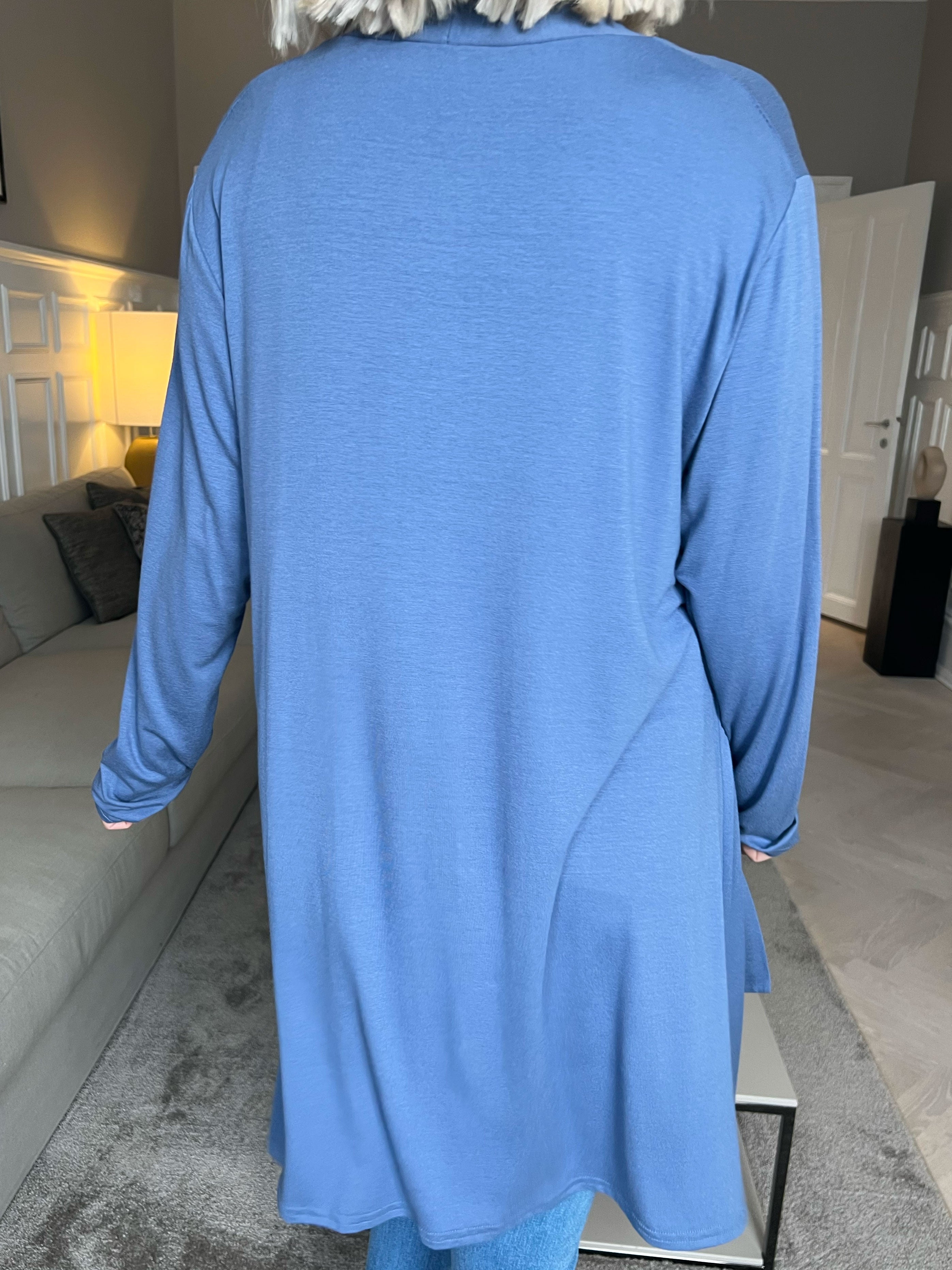 Rosa - Basis cardigan i jersey stof (bestseller)